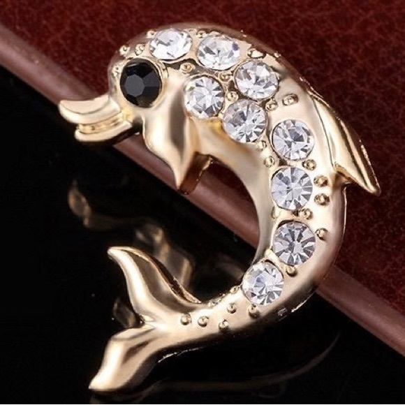 Dolphin Brooch Dolphin Pin - Picture 4 of 4